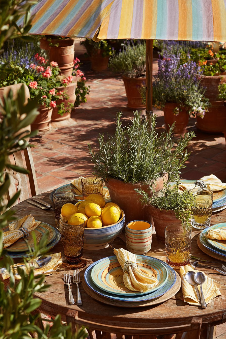 Mediterranean Sunshine with Handcrafted Elements