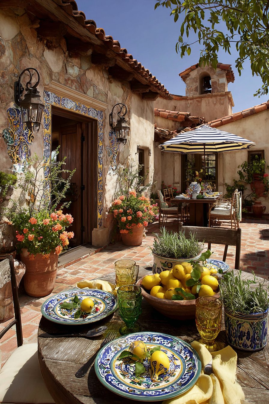 Mediterranean Sunshine with Handcrafted Elements