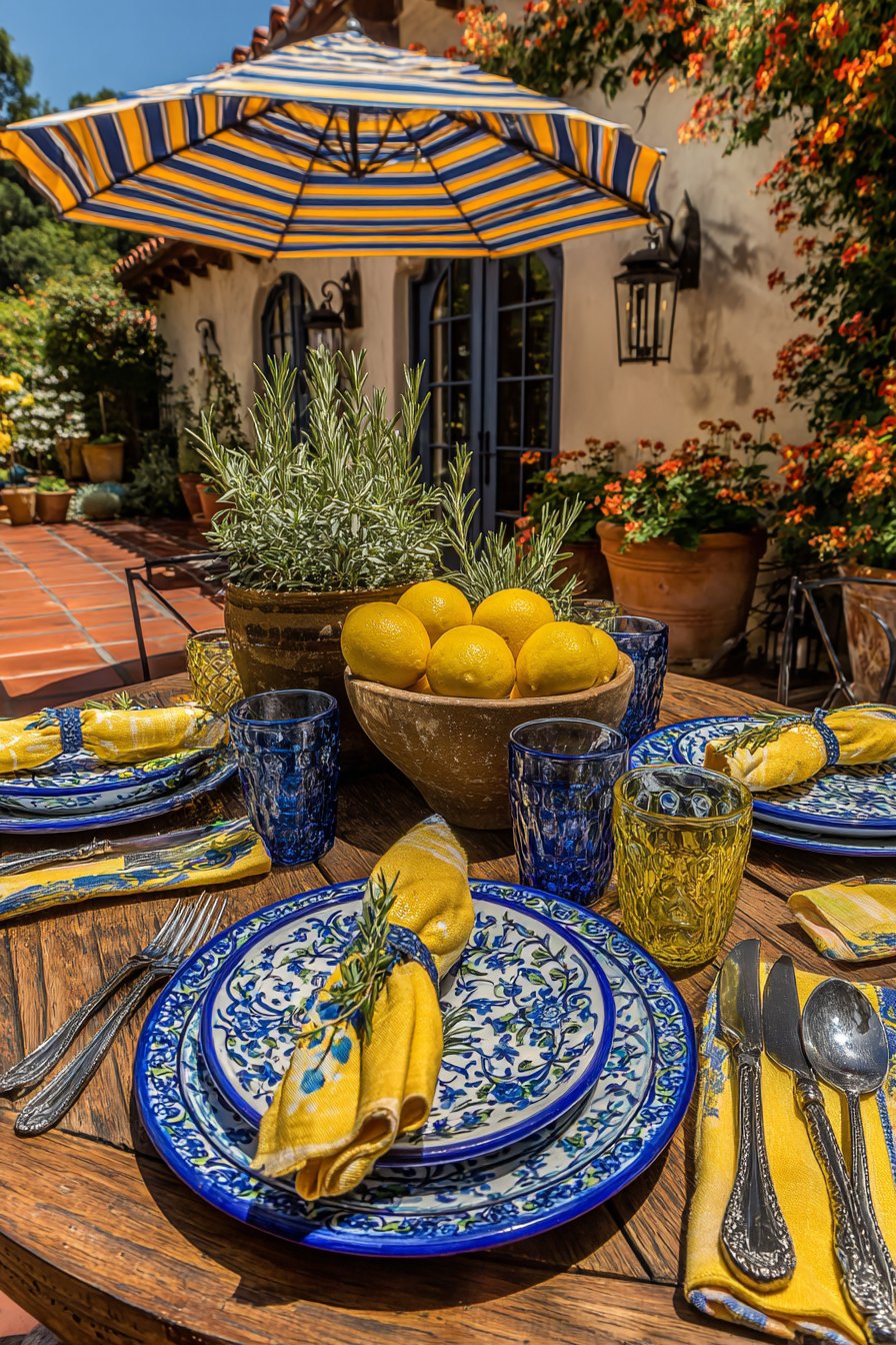 Mediterranean Sunshine with Handcrafted Elements