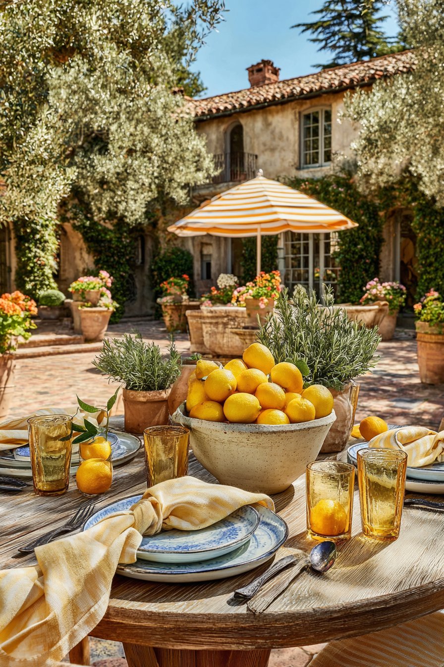 Mediterranean Sunshine with Handcrafted Elements