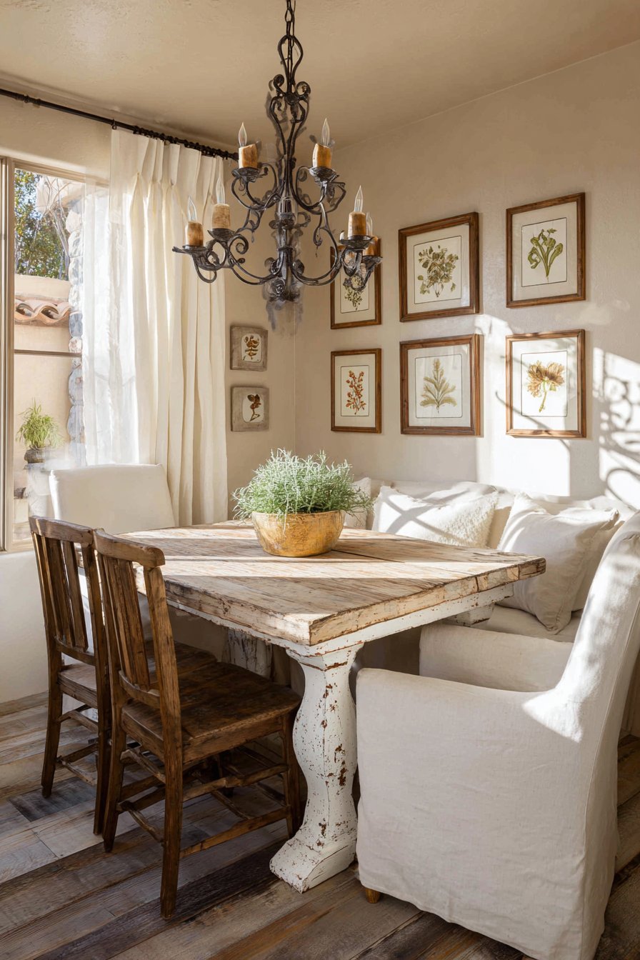 Rustic Farmhouse Charm with Eclectic Seating