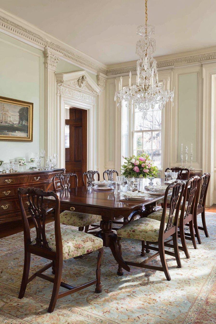 Mahogany Drop-Leaf with Chippendale Details