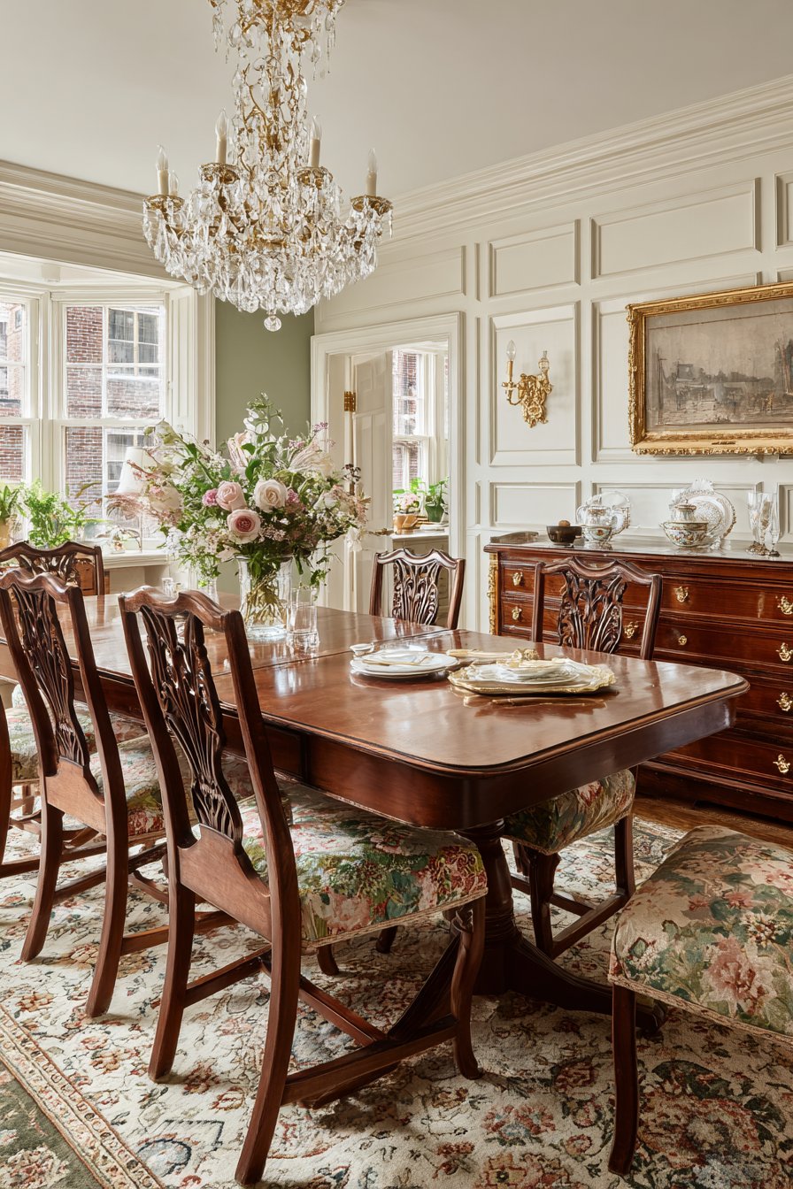 Mahogany Drop-Leaf with Chippendale Details