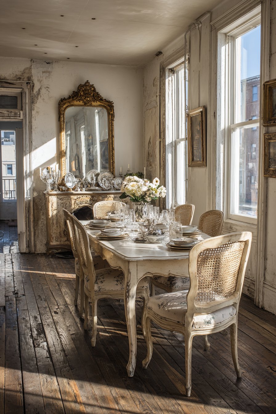 Romantic French Provincial Ivory Finish