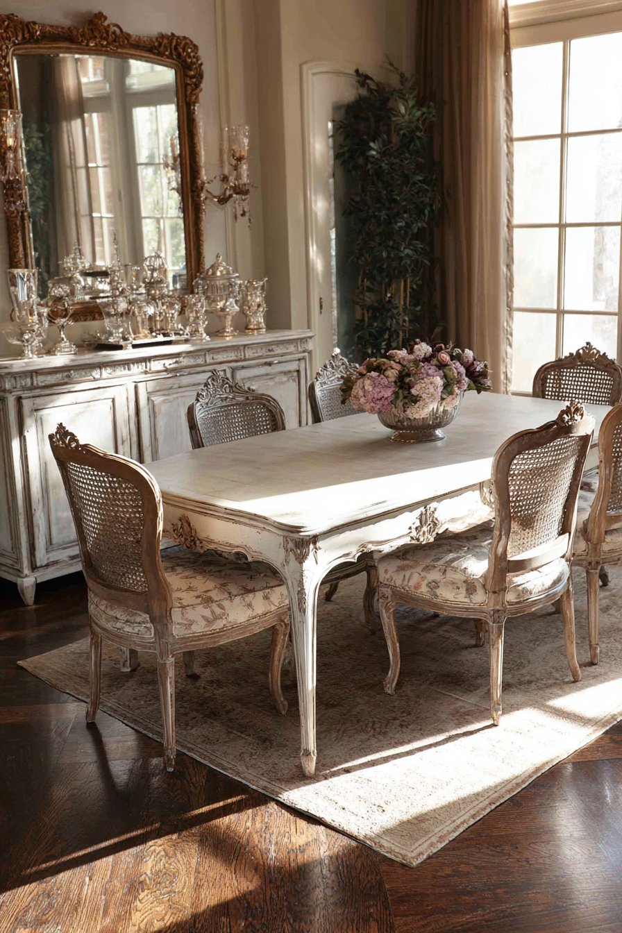 Romantic French Provincial Ivory Finish