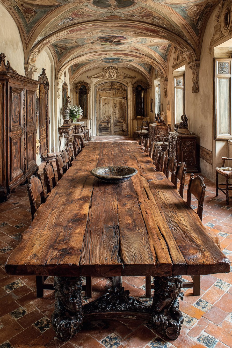 Italian Renaissance Walnut Grandeur