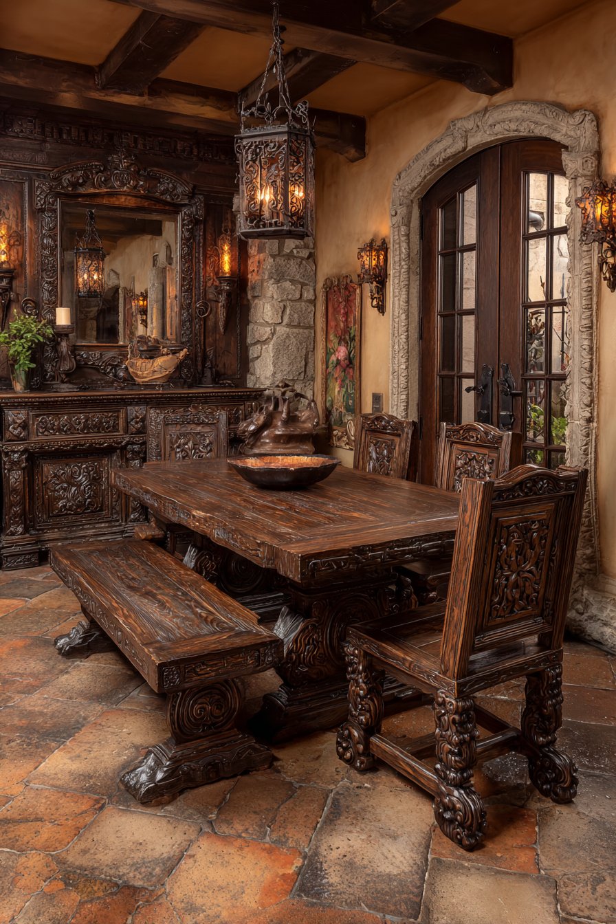 Italian Renaissance Walnut Grandeur