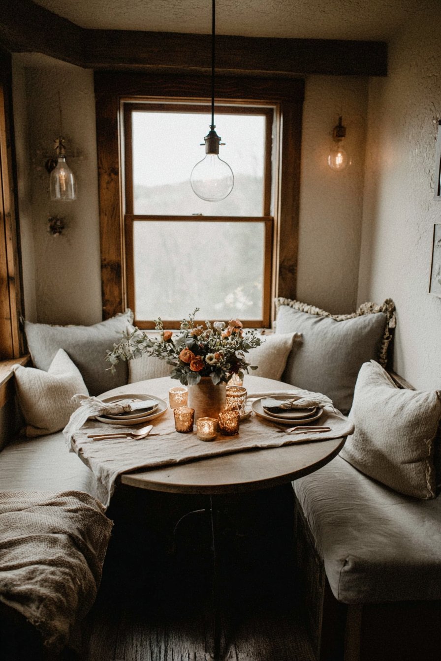 Intimate Breakfast Nook Gathering