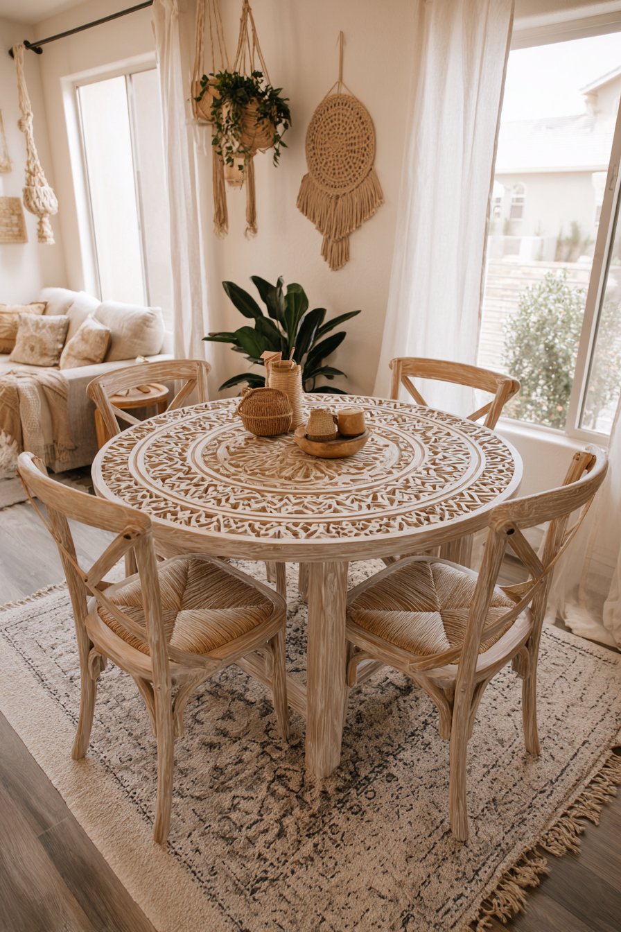 Bohemian Carved Wood Artistry