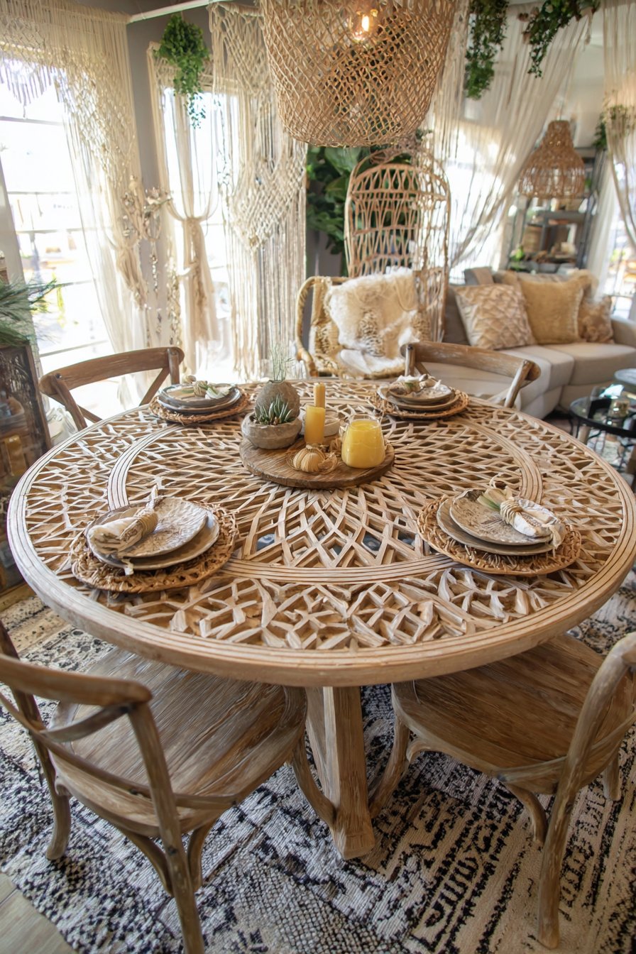 Bohemian Carved Wood Artistry