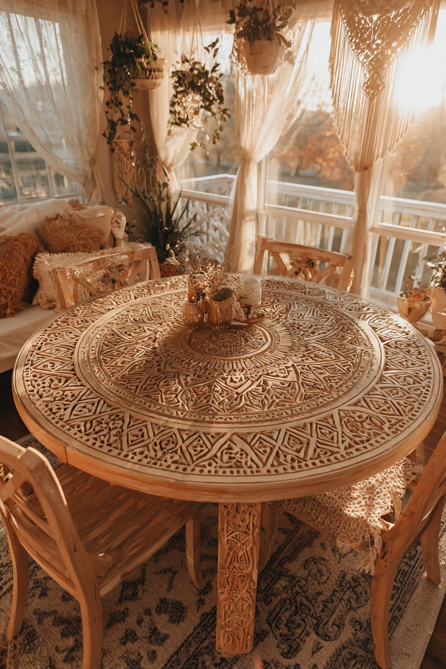 Bohemian Carved Wood Artistry