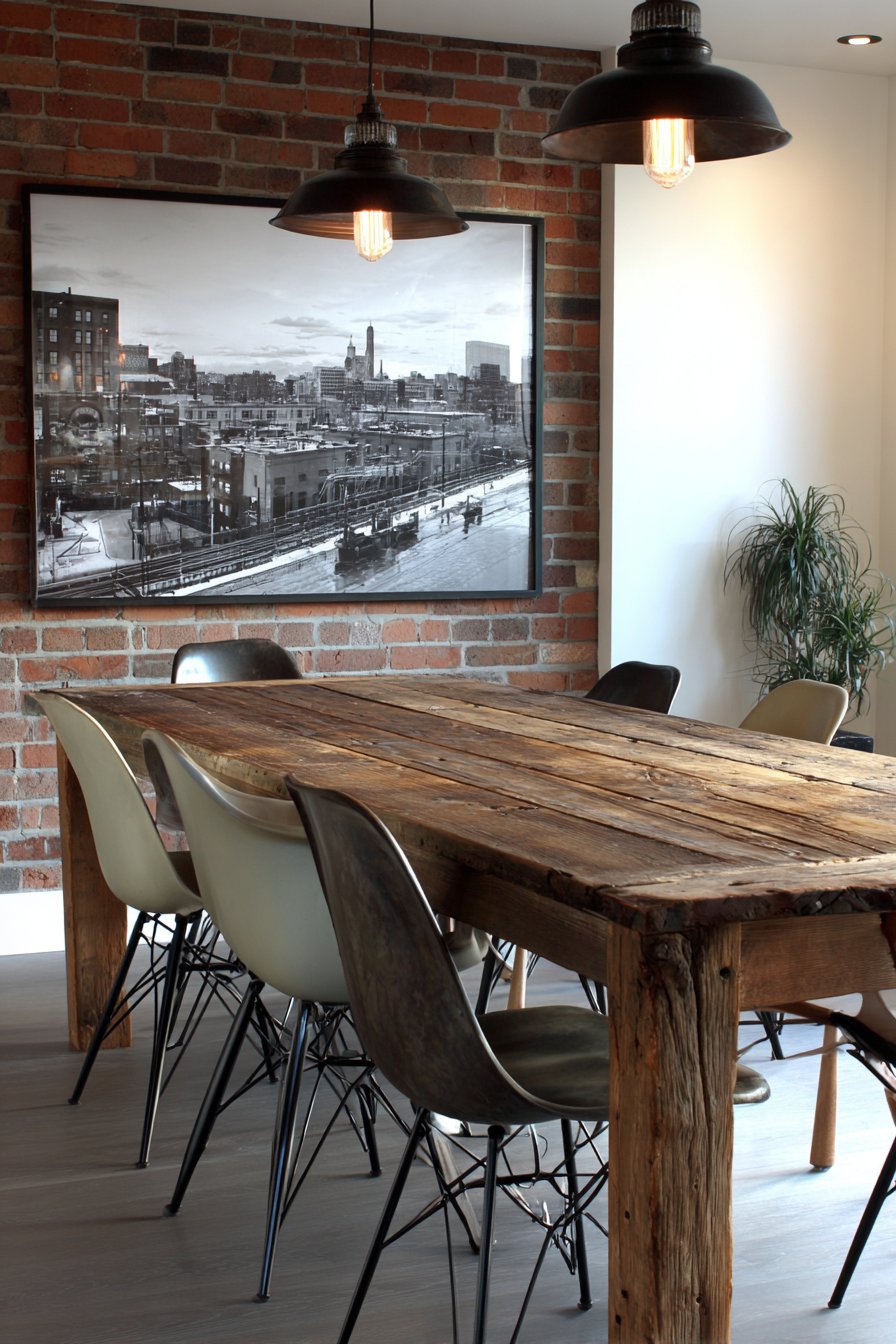 Industrial Exposed Brick Minimalism