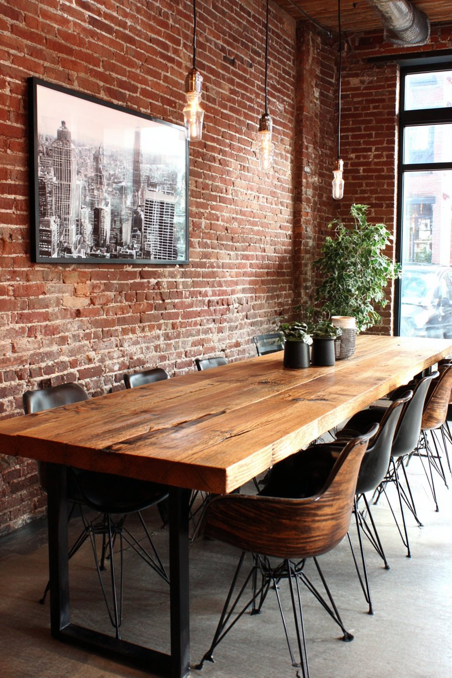 Industrial Exposed Brick Minimalism