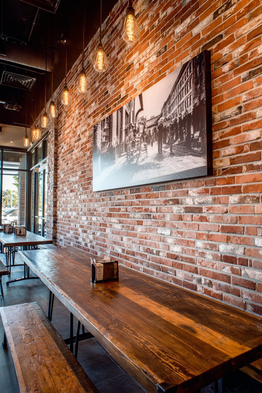 Industrial Exposed Brick Minimalism