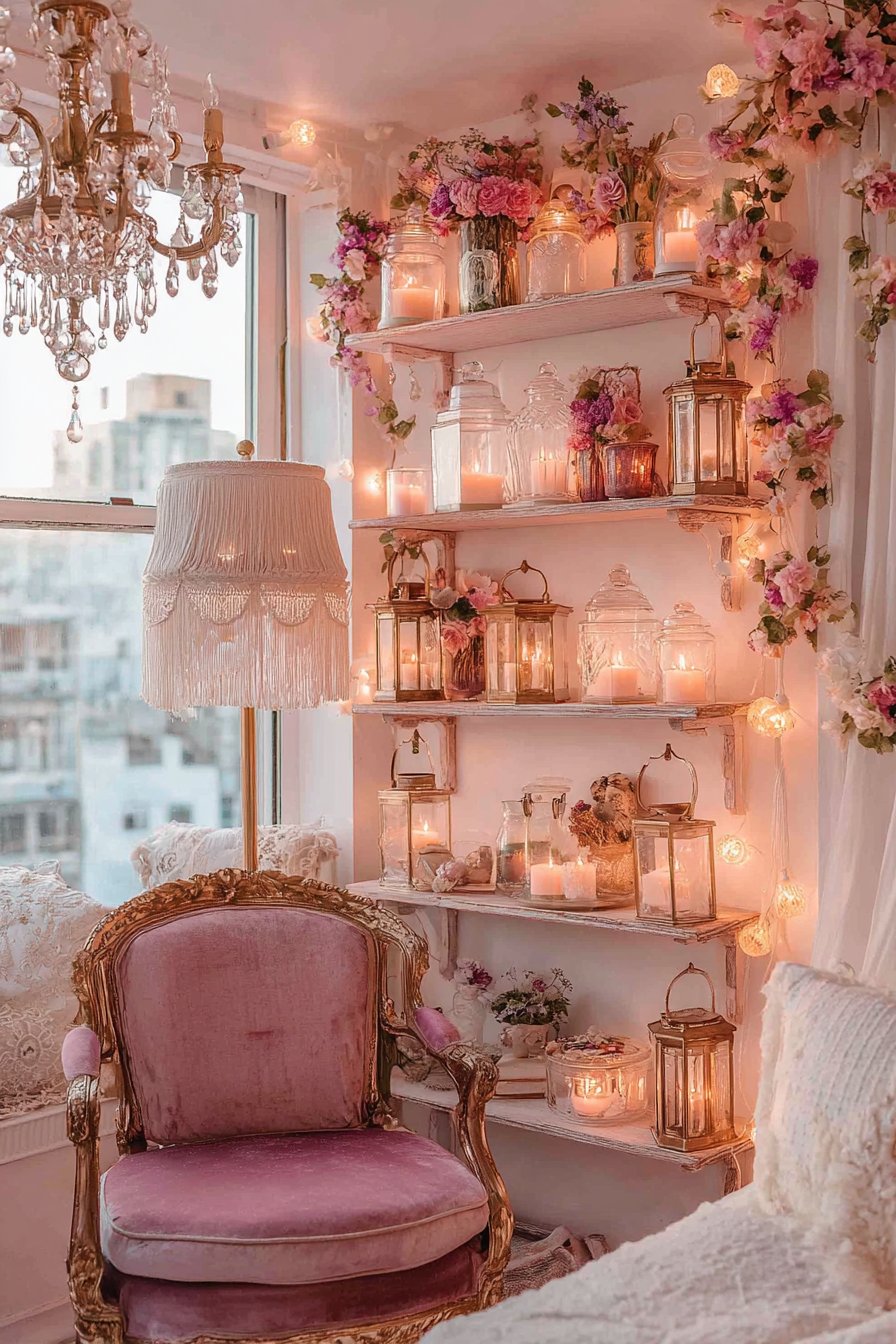 Layered Vintage Lighting Scheme