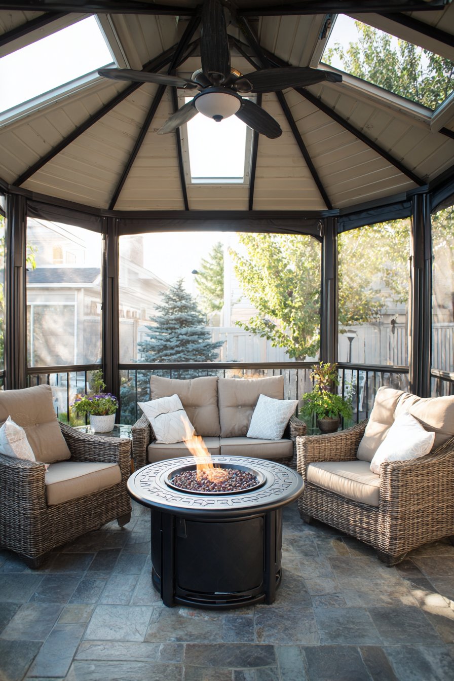 Screened Entertainment Room