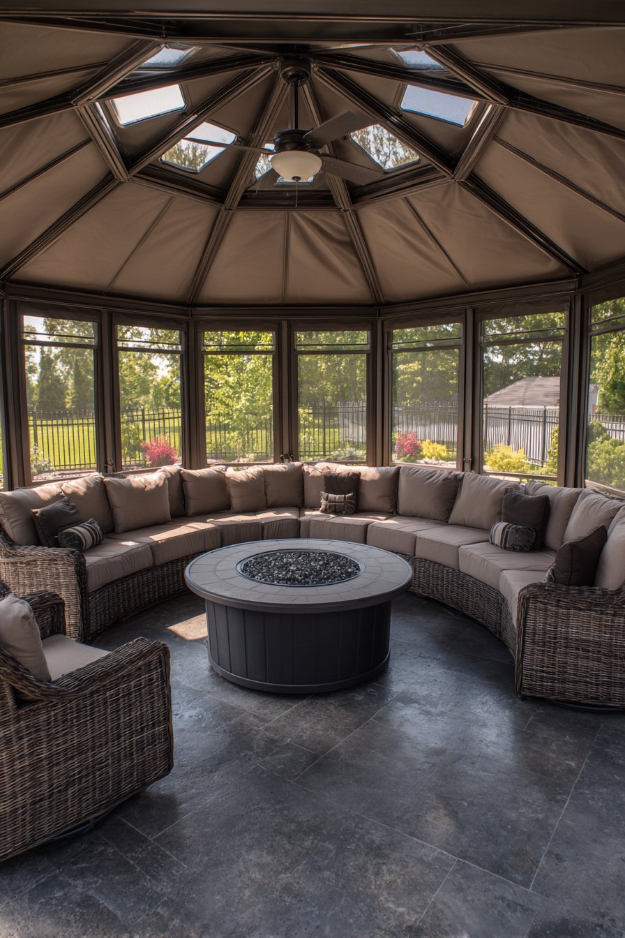 Screened Entertainment Room