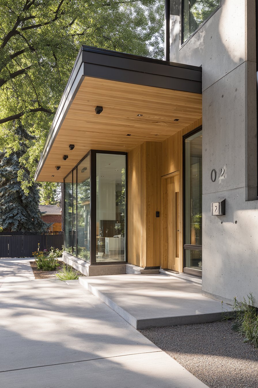 Contemporary White Oak Pivot