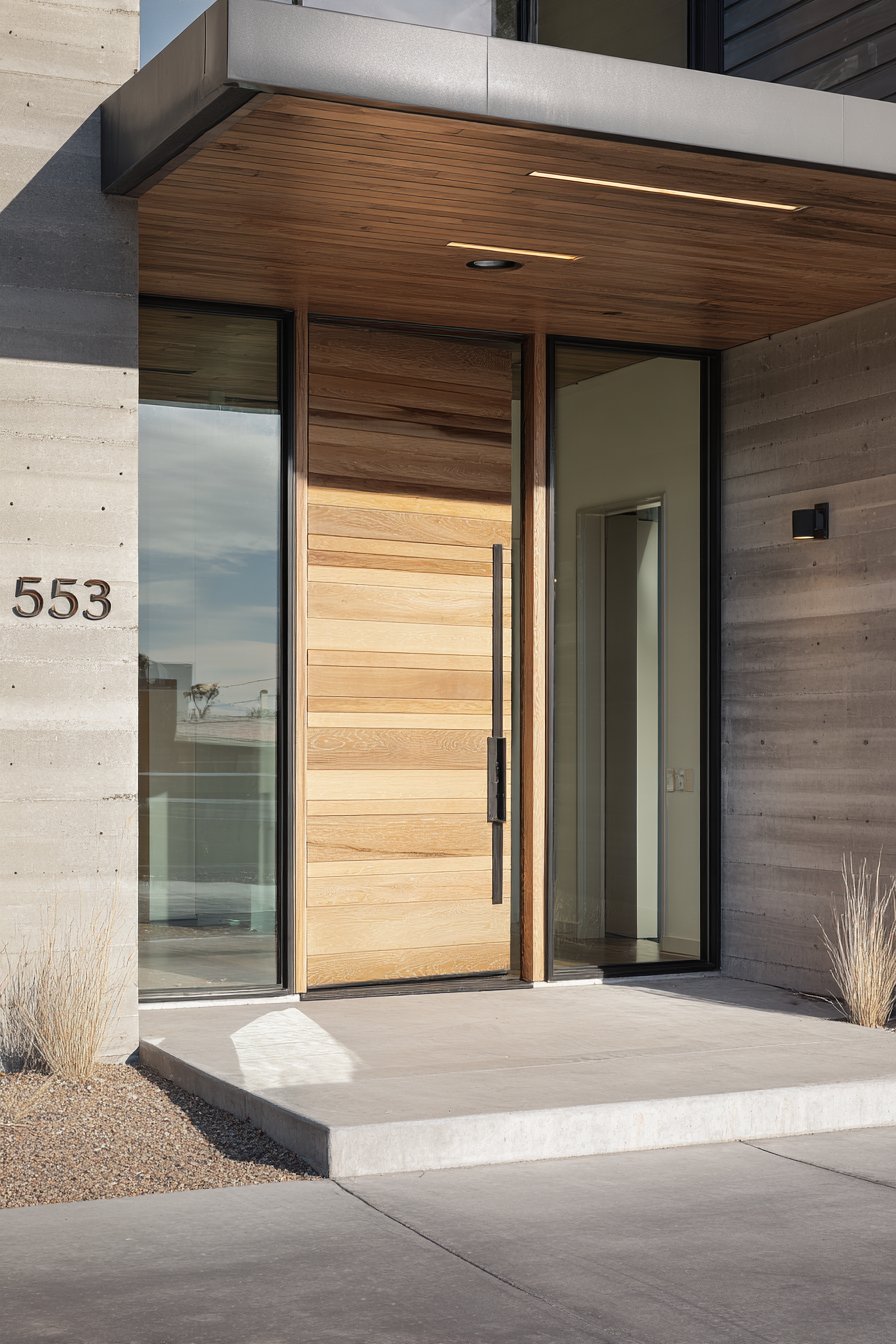 Contemporary White Oak Pivot