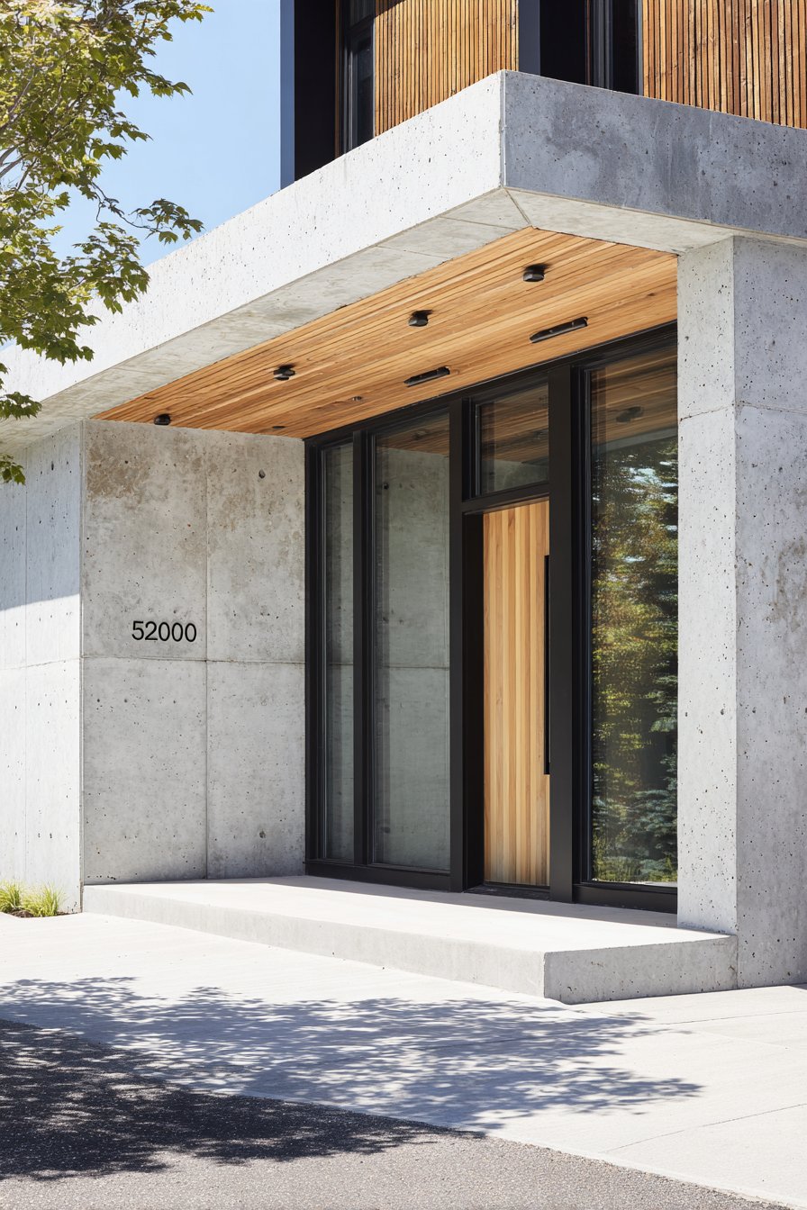 Contemporary White Oak Pivot