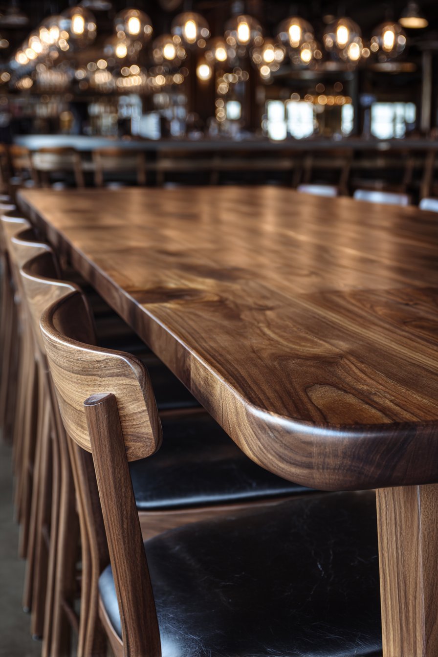 Extendable Black Walnut with Butterfly Leaf