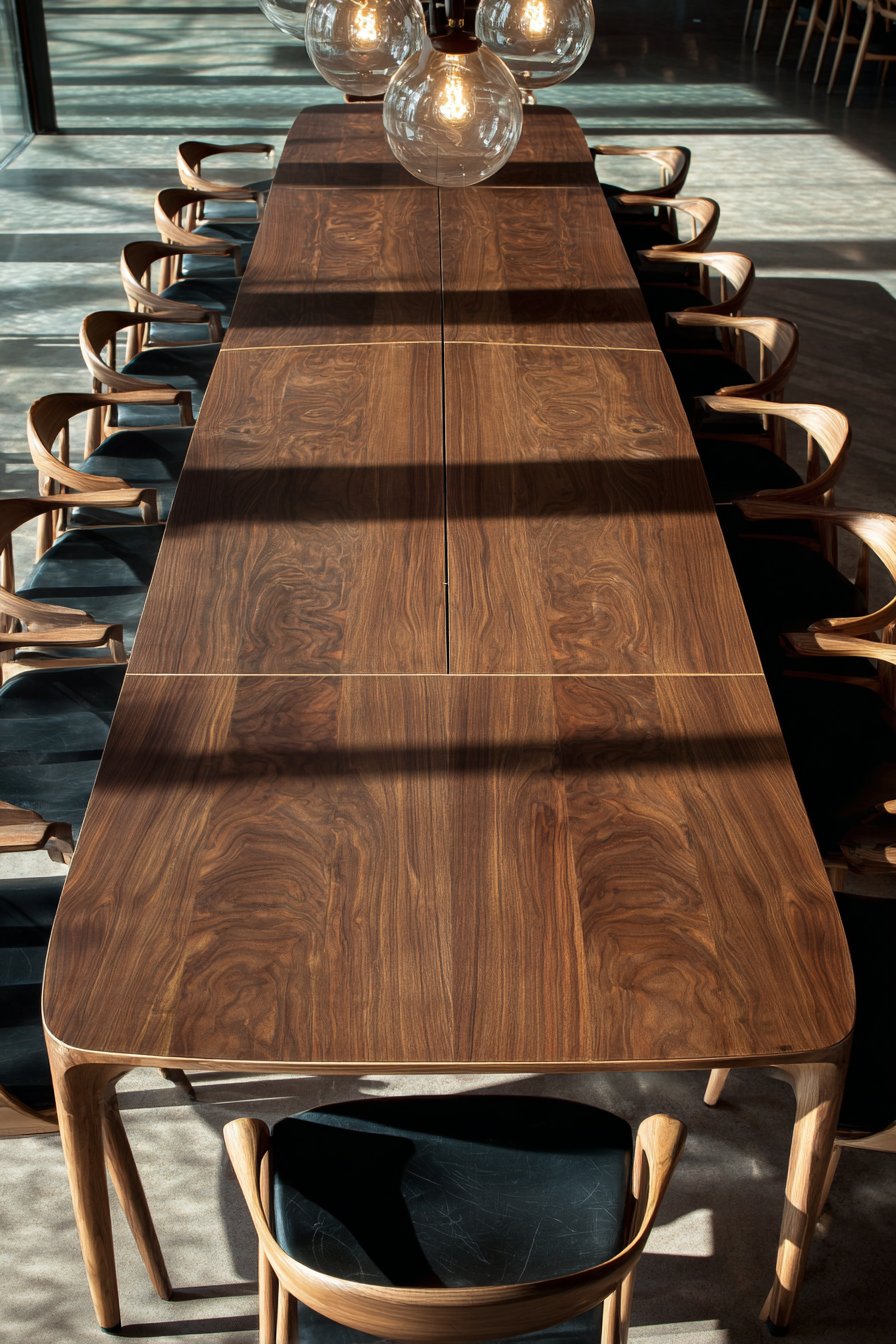 Extendable Black Walnut with Butterfly Leaf