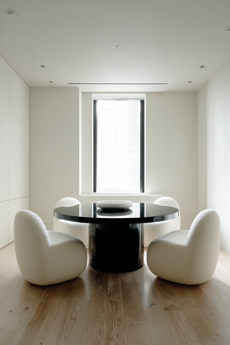 Minimalist Black Lacquer Sculpture