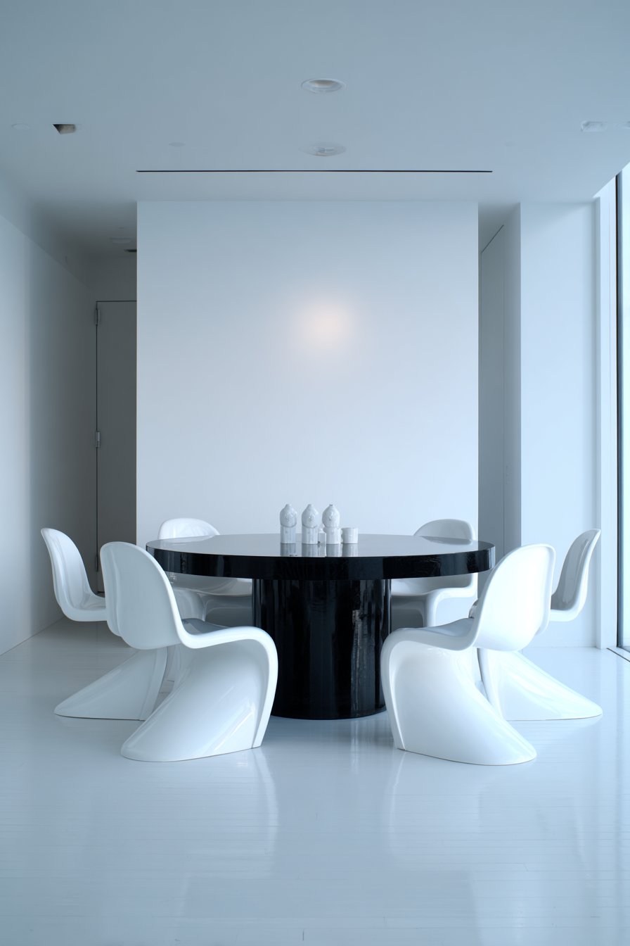 Minimalist Black Lacquer Sculpture