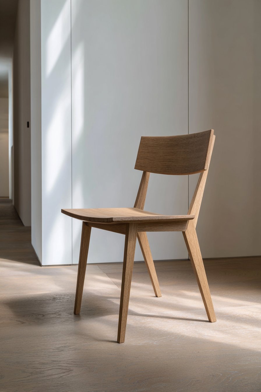 Minimalist Japanese-Inspired Oak with Exposed Joinery