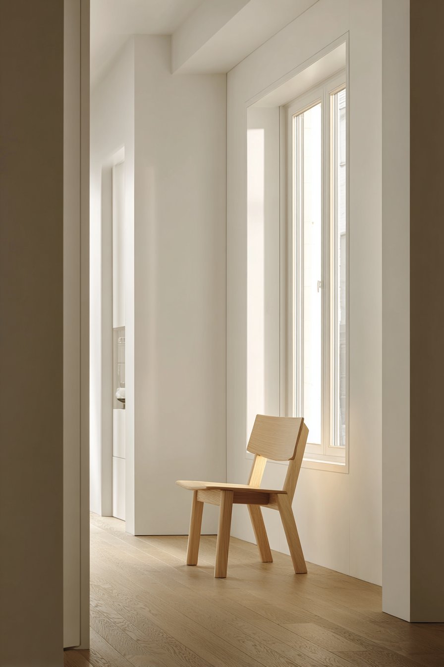 Minimalist Japanese-Inspired Oak with Exposed Joinery