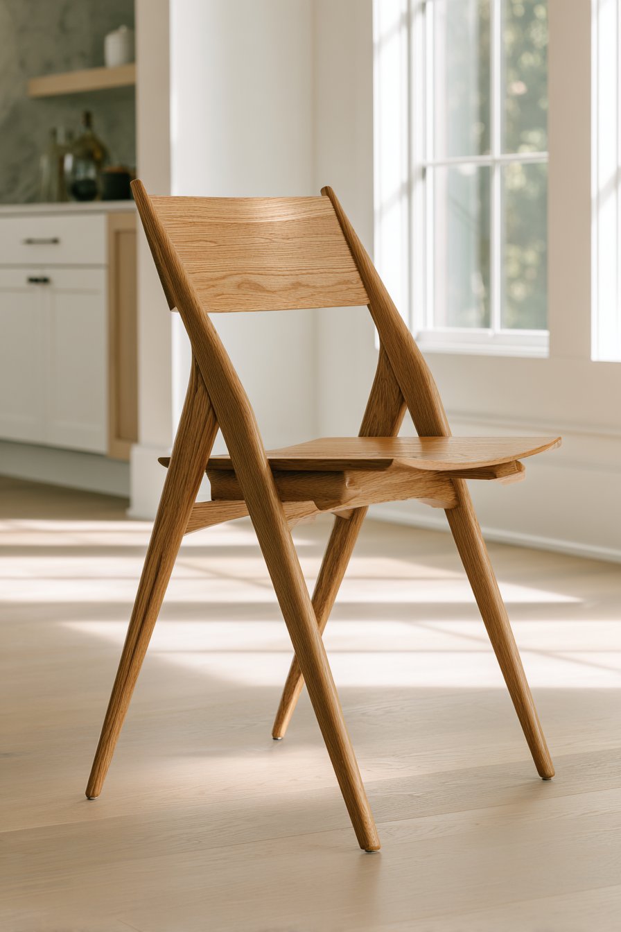 Minimalist Japanese-Inspired Oak with Exposed Joinery