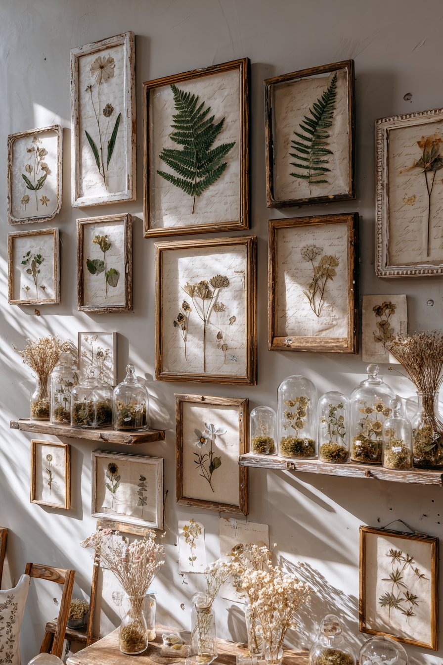 Pressed Botanical Gallery Wall
