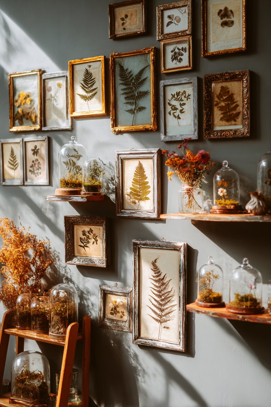 Pressed Botanical Gallery Wall