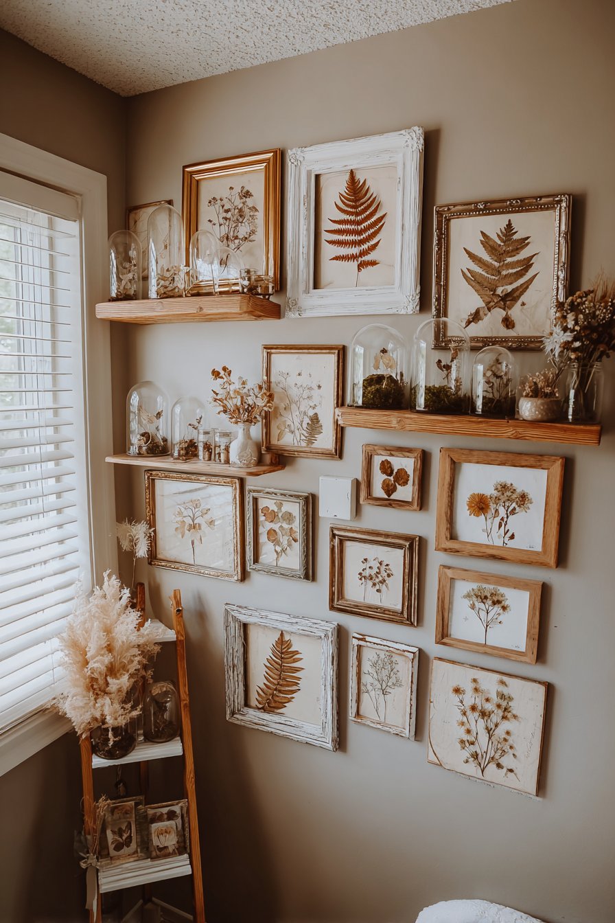 Pressed Botanical Gallery Wall