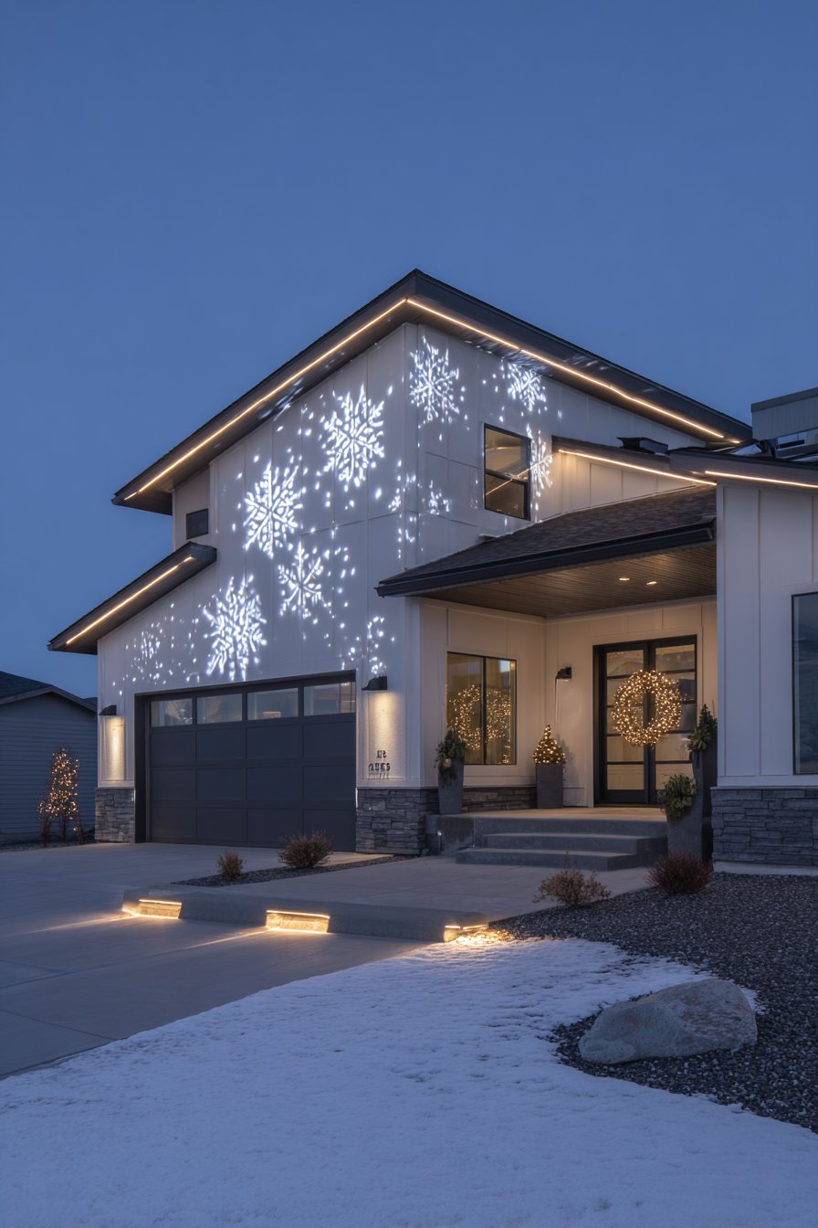 Modern Split-Level Innovative Projection