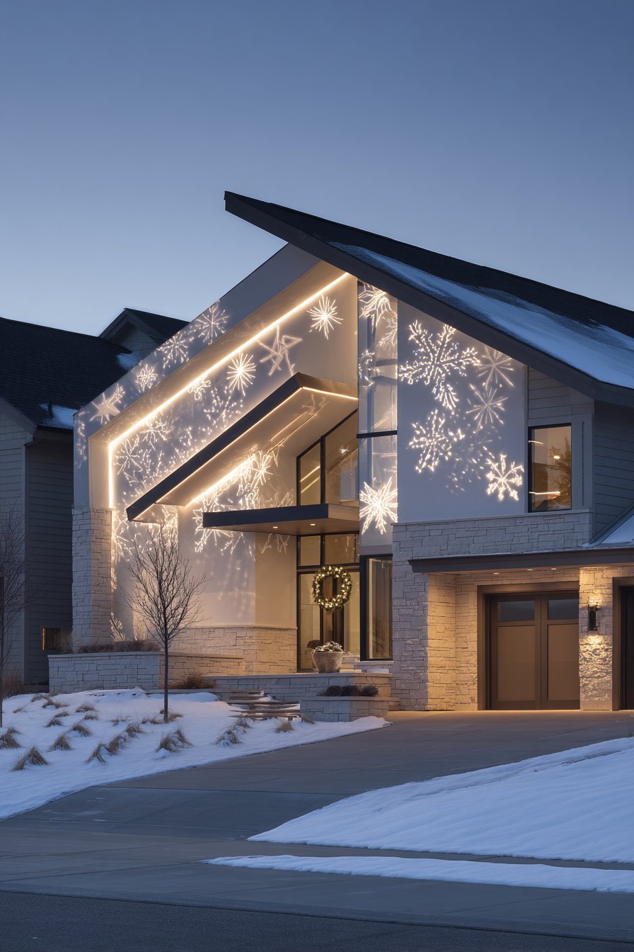 Modern Split-Level Innovative Projection