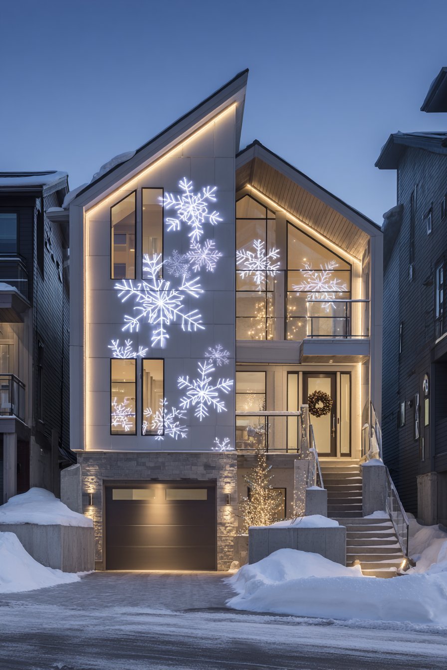 Modern Split-Level Innovative Projection