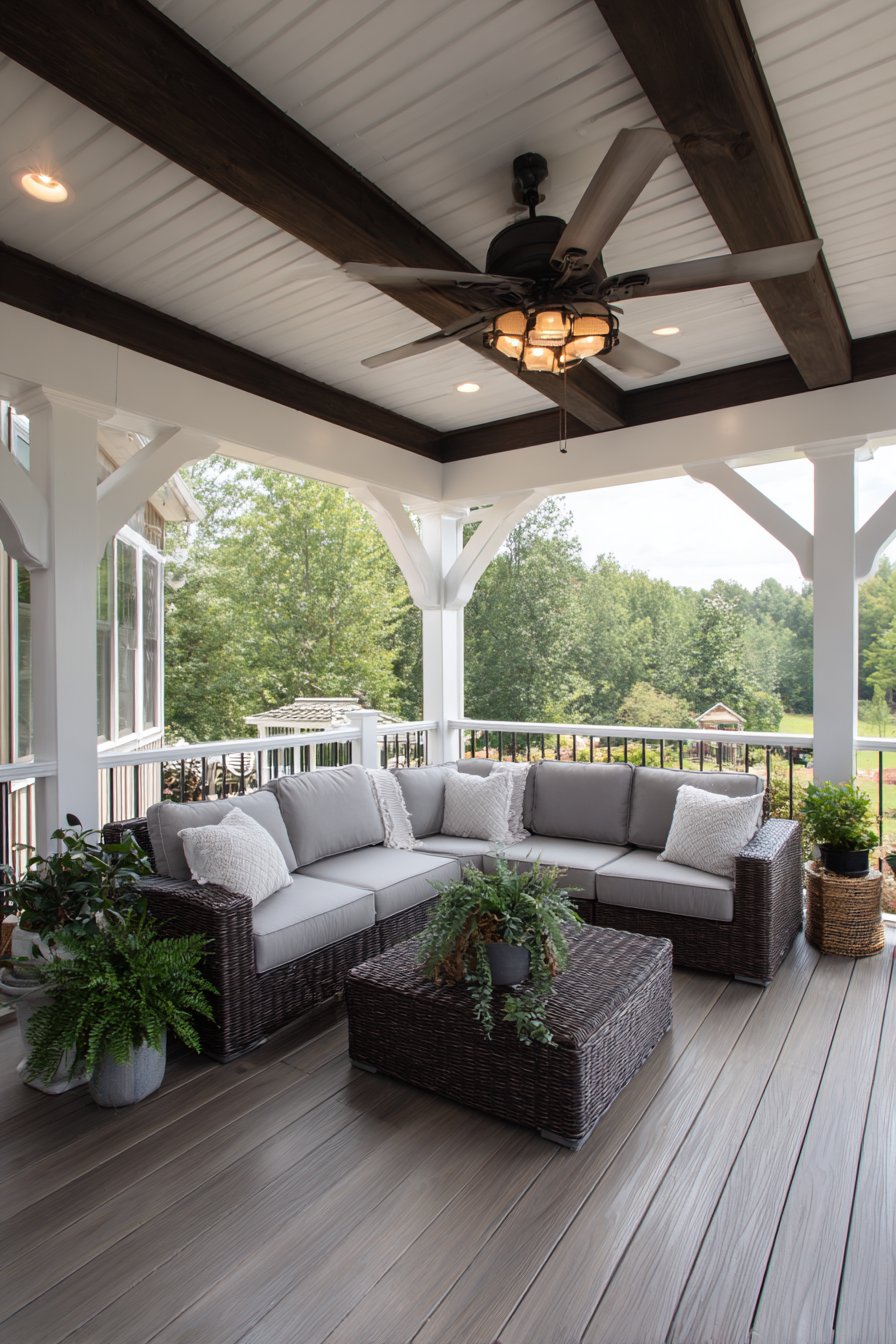 Integrated Deck Pergola with Composite Materials