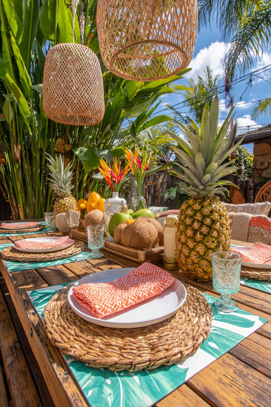 Tropical Paradise with Bold Natural Elements