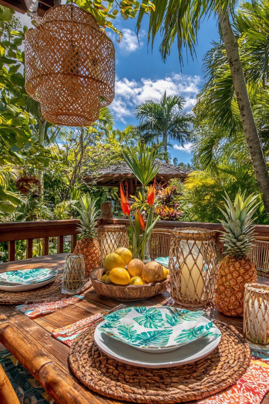 Tropical Paradise with Bold Natural Elements