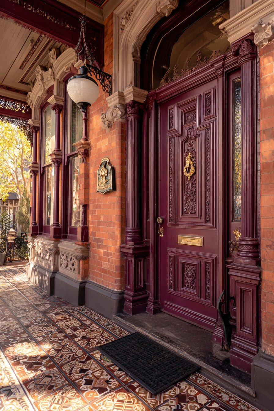 Victorian Ornate Burgundy