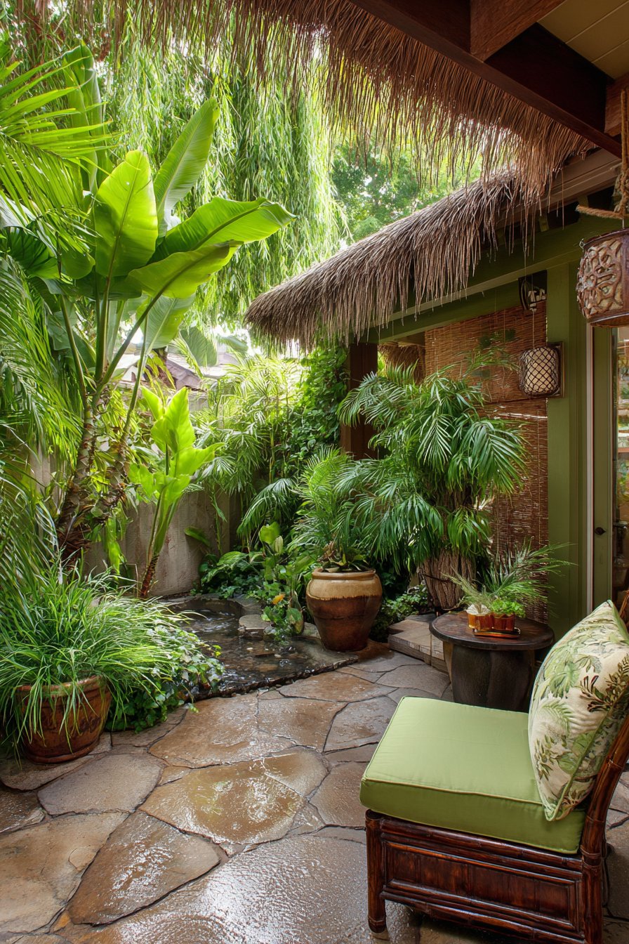 Tropical Bamboo Oasis