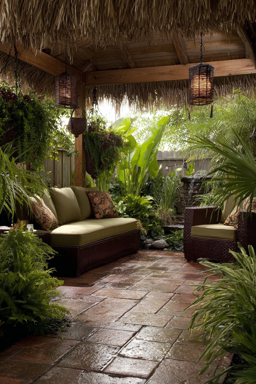 Tropical Bamboo Oasis