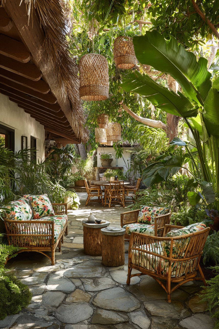 Tropical Bamboo Oasis