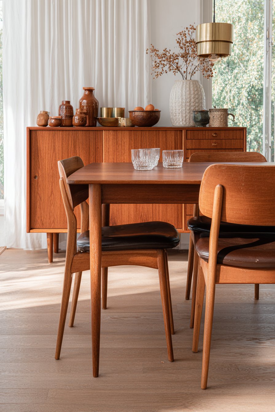 Scandinavian Teak Mid-Century Modern Design