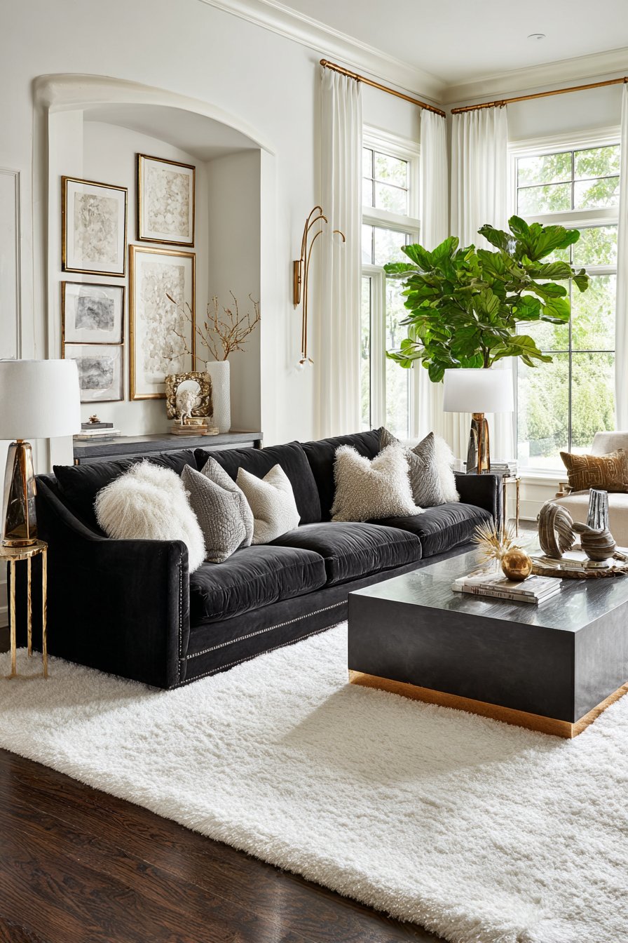 6 Tips for Styling a Black Sofa in Any Living Room
