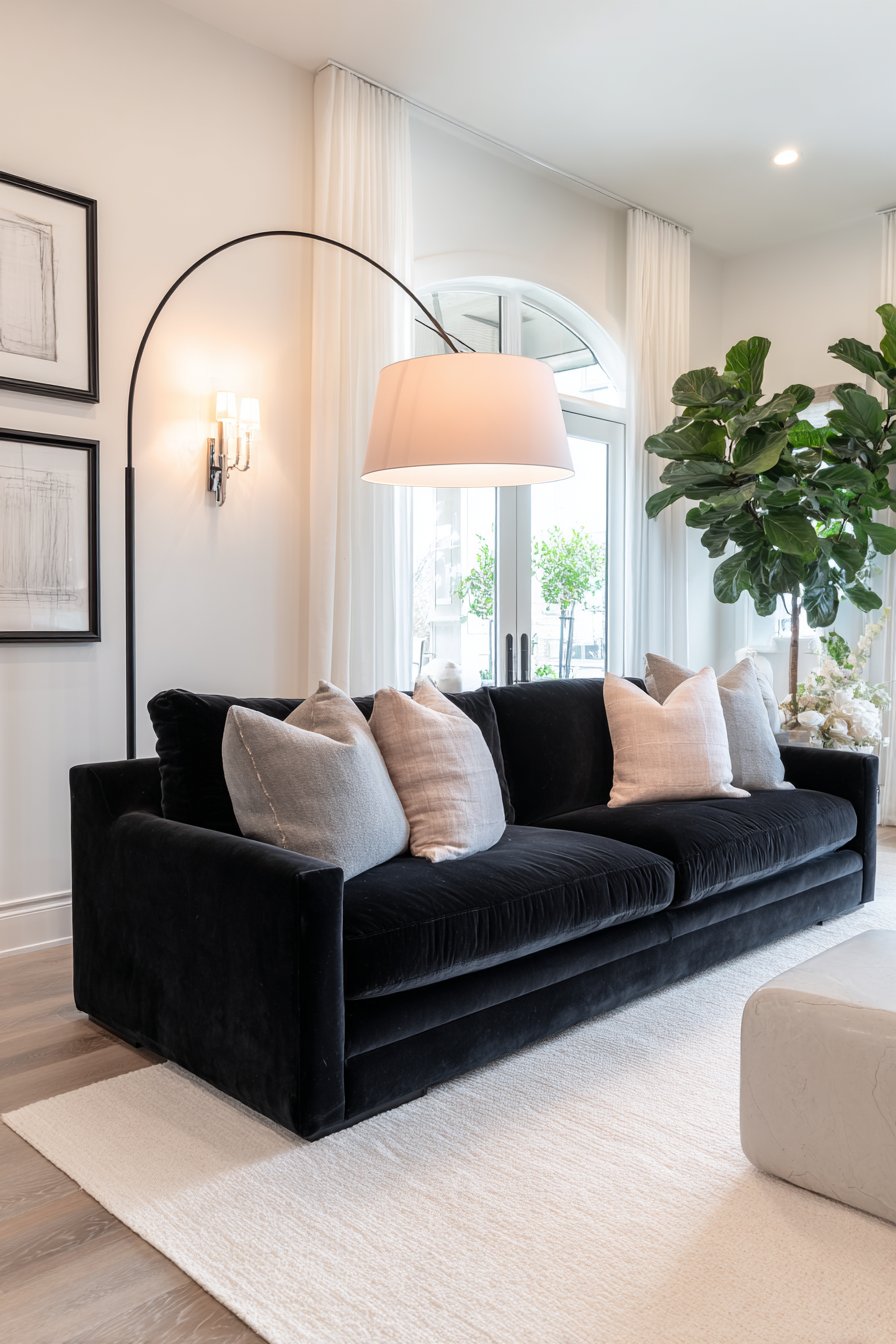 6 Tips for Styling a Black Sofa in Any Living Room