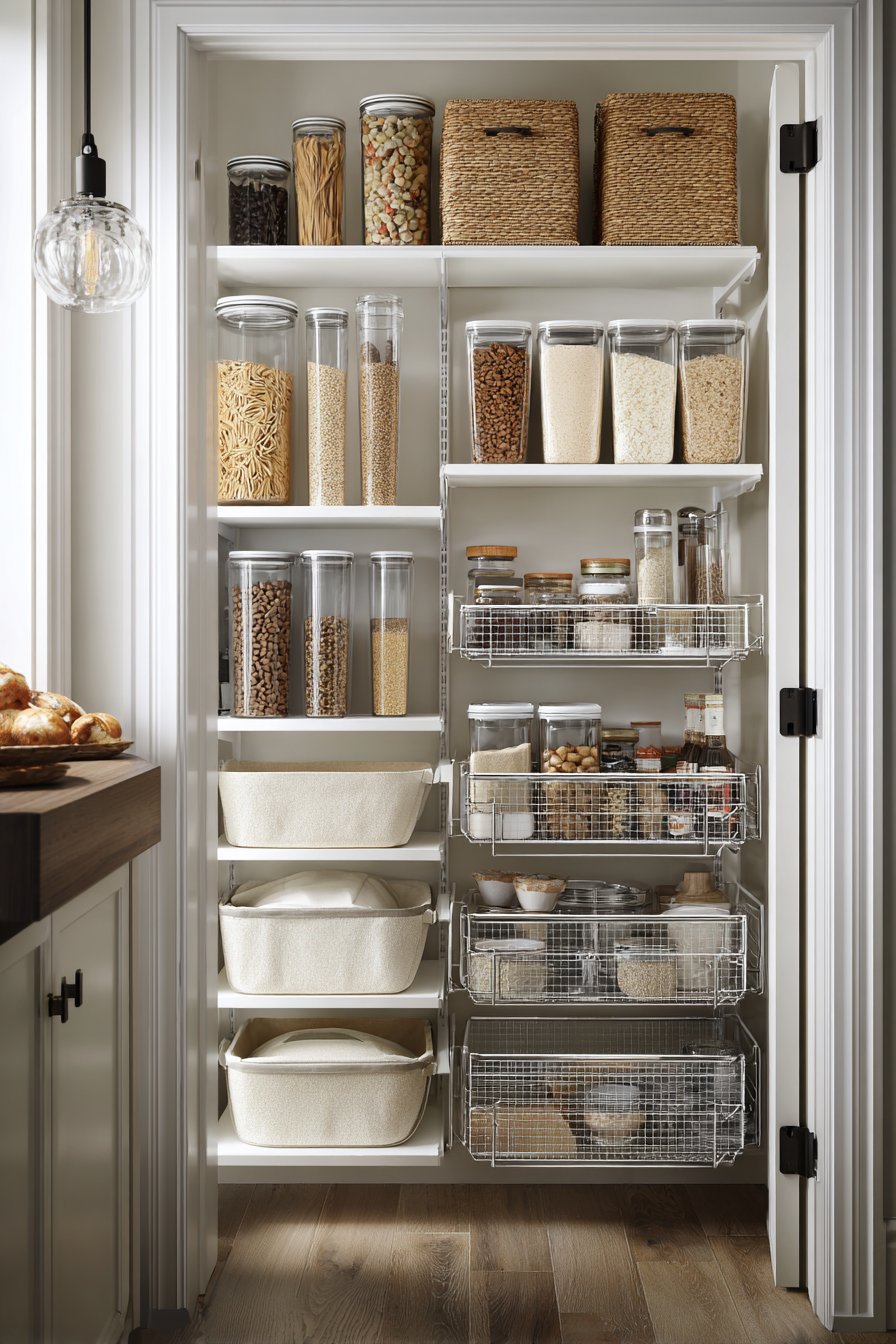 7 Clever Storage Solutions for Small Pantry Closets 