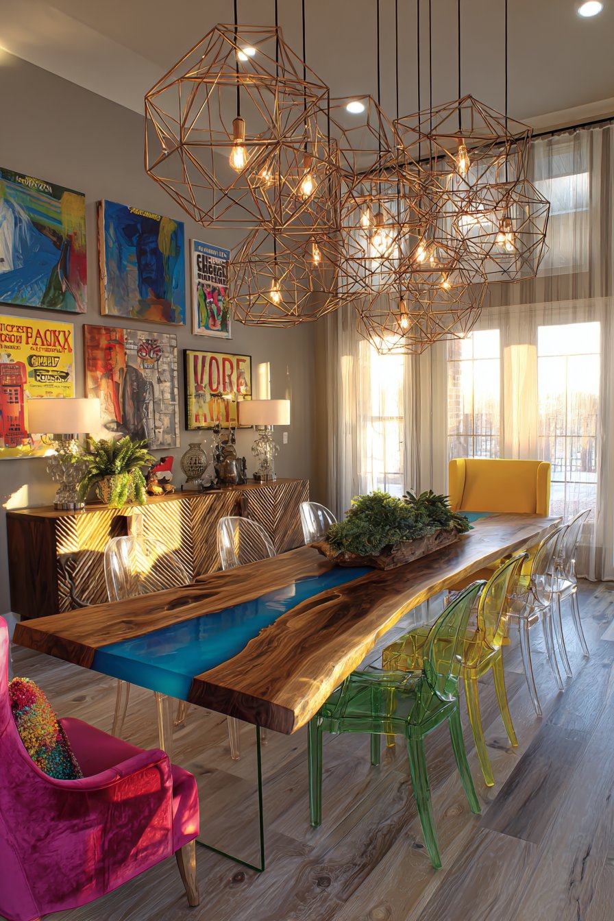 Funky dining room 