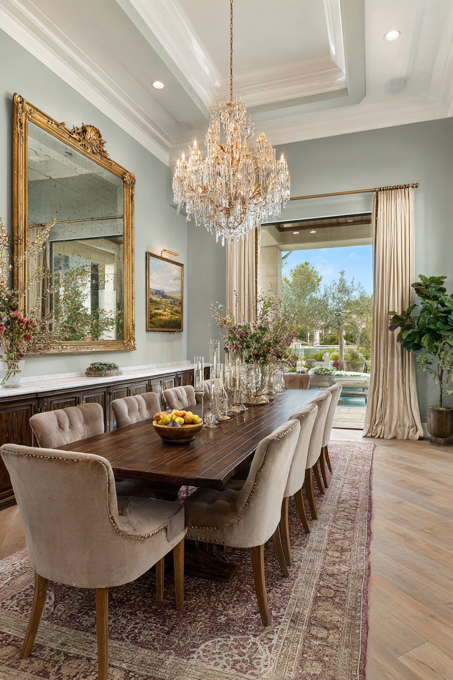 Mirror dining room